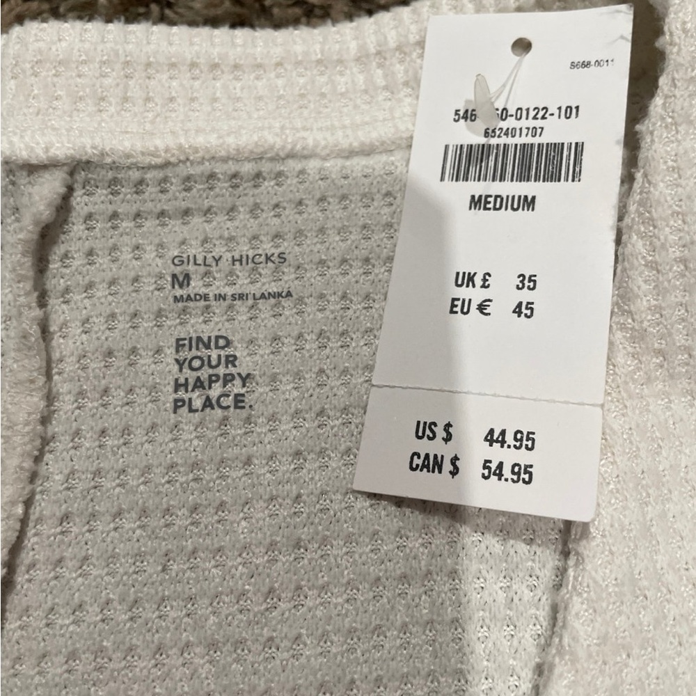 Gilly Hicks NWT waffle knit short romper size medium - Picture 3 of 3